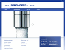 Tablet Screenshot of debrunner-ag.ch